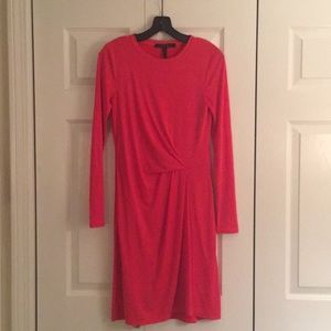 BCBG gathered waist tee shirt dress